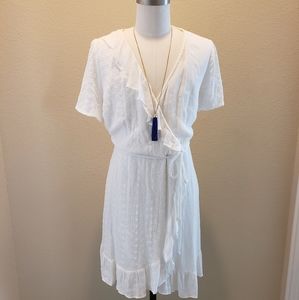 Xhilaration (Target) White Eyelet Contrast Dress
